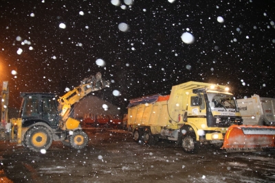 2020 Yılının İlk Kar Yağışında Büyükşehir Yine Sahada