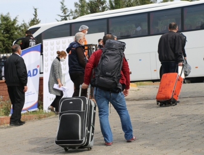 315 Kişi memleketlerine uğurlandı