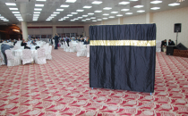 Adaylara Kabe maketi eşliğinde eğitim