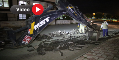 Ahmet Yesevi'de Yol Yapımı Sürüyor