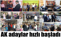 AK adaylar hızlı başladı