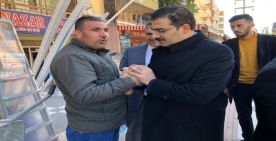 AK Parti Adayı Canpolat, esnafla buluştu