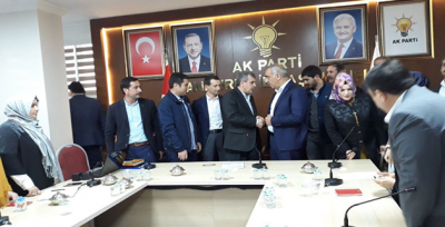 Ak parti Şanlıurfa il Başkanlığı hafta boyunca  tebrik ziyaretleriyle dolup taştı.