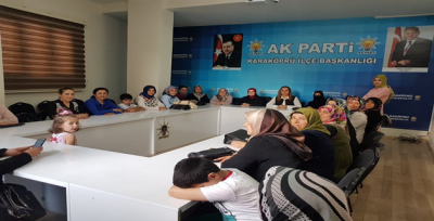 AK Partili kadınlar Karaköprü'de istişare ettiler