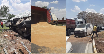 Akçakale yolunda kaza! 