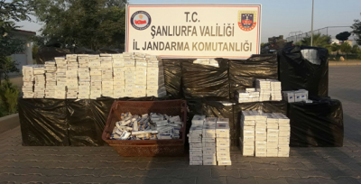Akçakale'de 18 bin 340 paket  Kaçak Sigara Ele Geçirildi