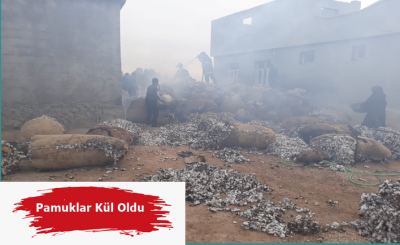 Akçakale'de Fabrika Yangını