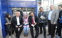 Aktarma merkezinde kütüphane kuruldu