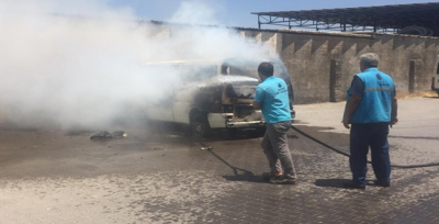 Alev Alan Araç Az Daha 5 Araca Sıçrayacaktı!