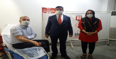 ANAVATAN İl Başkanlığı'ndan Kızılay'a kan bağışı