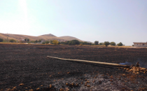 Anız Yangını, 6 Köyü Elektriksiz Bıraktı