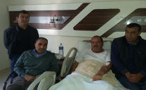 Aşiret liderin yakınları hastaneye akın etti