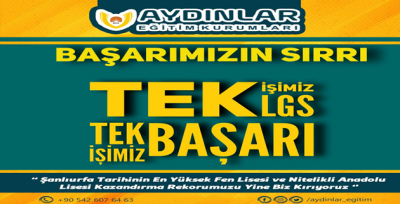 Aydınlar Eğitim Kurumlarından Tarihi LGS Başarısı