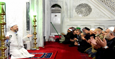 Bakan Fakıbaba ve Erbaş, Zeytin Dalı Harekatı için Fetih Suresi okunduğu namaza katıldı