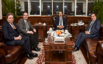 Bakanı ziyaret ettiler