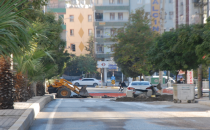 Bankalar caddesinde bitmeyen çalışma