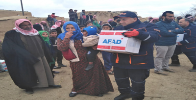 Barış Pınarı Bölgesine İnsani Yardımlar Devam Ediyor