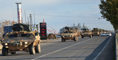 Barış Pınarı harekatı bölgesinden İdlip'e askeri sevkiyat