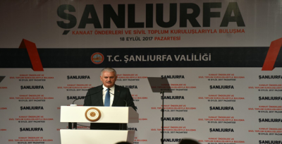 Başbakan Yıldırım, Şanlıurfa'da STK Temsilcilerine Hitap Etti