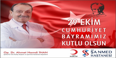 Başhekim, İnan'dan 29 Ekim Mesajı