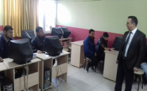 Başkan Açıkgöz, Halk Eğitim Merkezini ziyaret etti