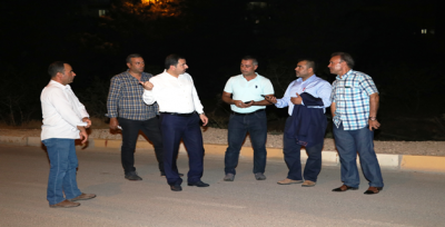 Başkan Baydilli Gece Gündüz Sahada