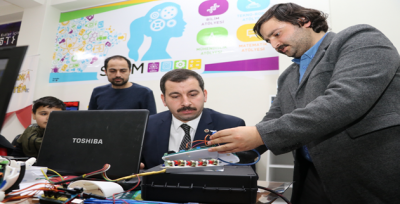 Başkan Baydilli Stem Merkezini Ziyaret Etti