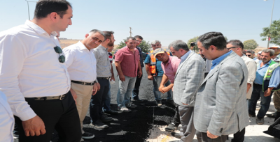 Başkan Beyazgül, Alternatif Çevre Yolunda Asfalt Çalışmasını Başlattı