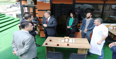 Başkan Beyazgül Esnaf Ziyaretlerini Sürdürüyor