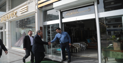 Başkan Beyazgül, Esnafı Ziyaret Etti