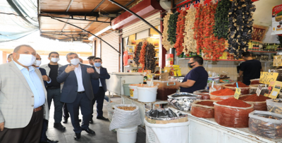 Başkan Beyazgül, Esnaf Ziyaretlerini Sürdürüyor