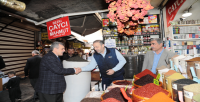 Başkan Beyazgül, Esnaf Duasına Katıldı