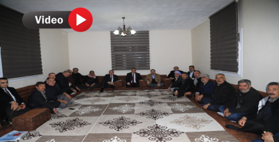 Başkan Beyazgül, Karaköprü'de muhtarları dinledi