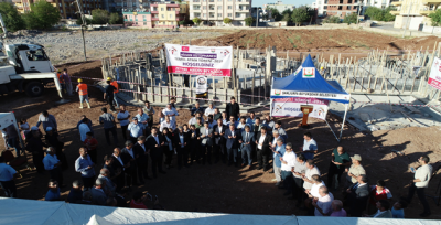 Başkan Beyazgül, Projeleri Hayata Geçiriyor "Hilvan Kütüphanesi'nin Temeli Atıldı"