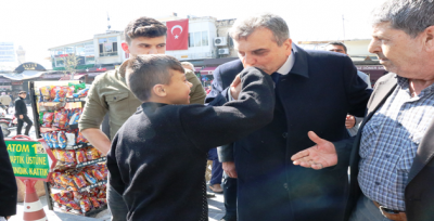  Başkan Beyazgül Teşekkür Turuna Esnaf Ziyareti İle Başladı 