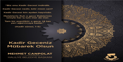 Başkan Canpolat'tan Kadir Gecesi Mesajı