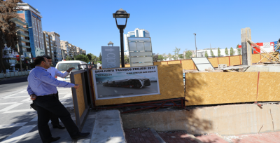 Başkan Çiftçi, Trambüs Projesi 1. Etap Çalışmalarını İnceledi