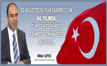 Başkan Çiftçi'den 30 Ağustos Mesajı