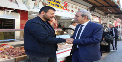 Başkan Demirkol, Çarşılar Bölgesinde Halkla Bir Araya Geldi