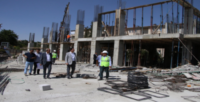 Başkan Demirkol, Vizyon Projelerin İnşaatını Denetledi