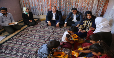 Başkan Ekinci Çat Kapı Ev Ziyaretlerine Devam Ediyor