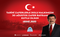 Başkan Ekinci'den 30 Ağustos Zafer Bayramı Mesajı