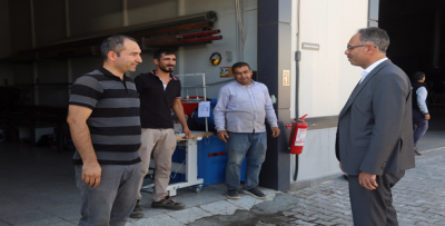 Başkan Kuş Fabrikayı Ziyaret Etti, Hem İşçi Sözü, Hem De İlçeye Yeni Park Sözü Aldı.