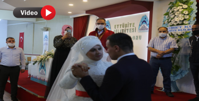 Başkan Kuş, Görme Engelli Çiftin Mutluluklarına Ortak Oldu.