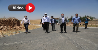 Başkan Kuş, Kırsalda Yapılan Parke Taşı Çalışmalarını İnceledi.