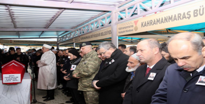 Başkan Yavuz Kahramanmaraş'ta  Şehit Cenazesine Katıldı