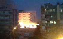 Belediye temizlemeyince yandı