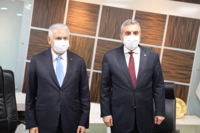 Binali Yıldırım'dan Başkan Beyazgül'e Ziyaret