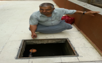 Binanın su kapakların çaldılar