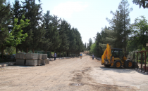 Büyükşehir Ceylanpınar İlçe Mezarlığını Onarıyor